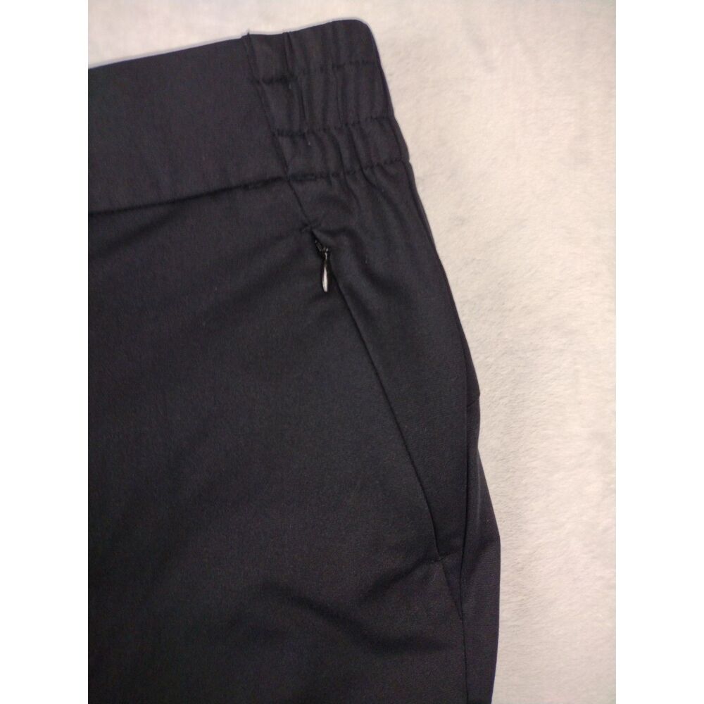 Lands End Womens‎ XL Petite Black Active Crop Pants Zipper Pockets Golf Travel - Picture 3 of 8